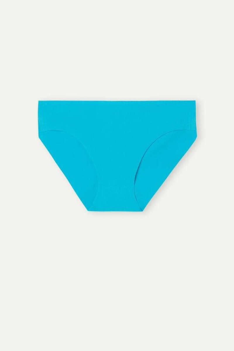 Intimissimi Seamless Supima® Cotton Women's Panties Turquoise | USA 2377QZM