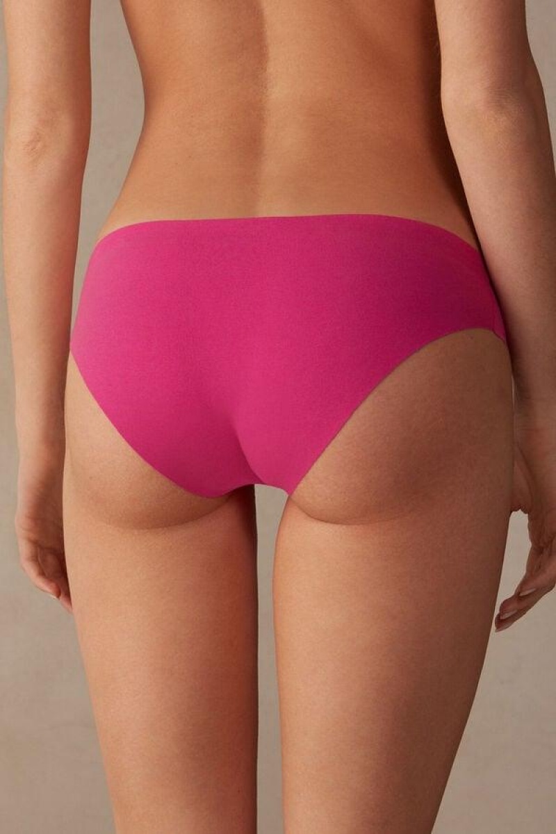 Intimissimi Seamless Supima® Cotton Women's Panties Pink | USA 2379NBW