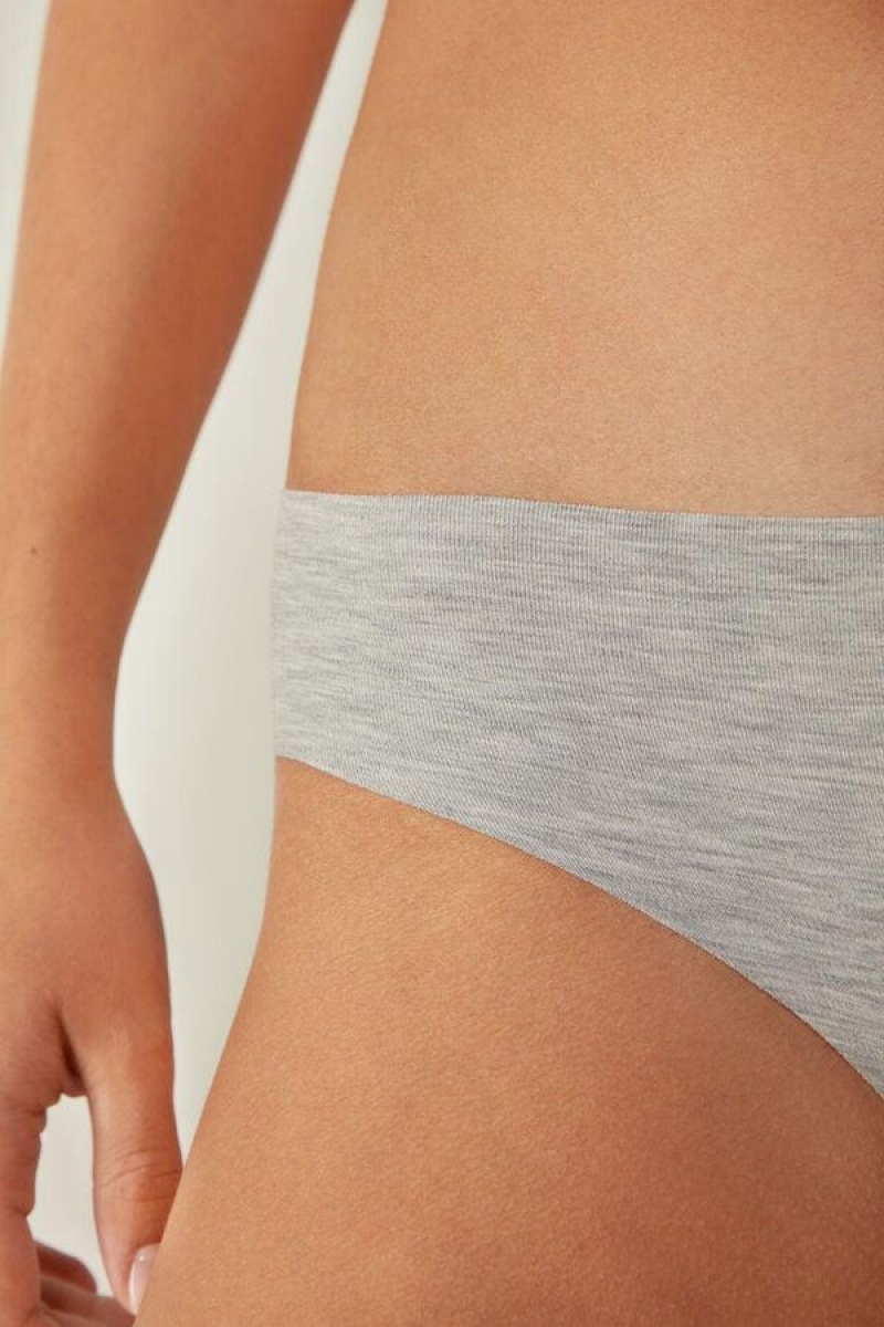 Intimissimi Seamless Supima® Cotton Women's Panties Light Grey | USA 2423UTZ