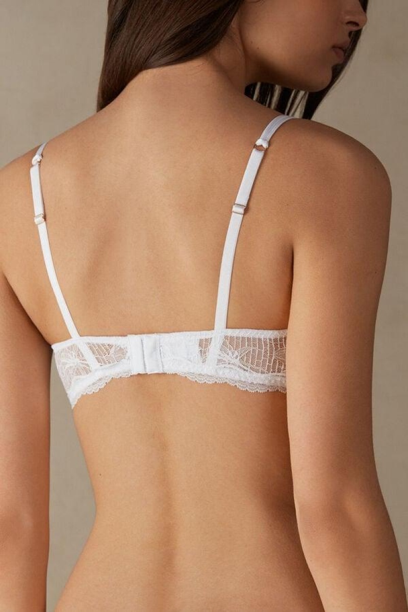 Intimissimi Sensual Unbounded Triangle Women's Bras White | USA 1394LHT