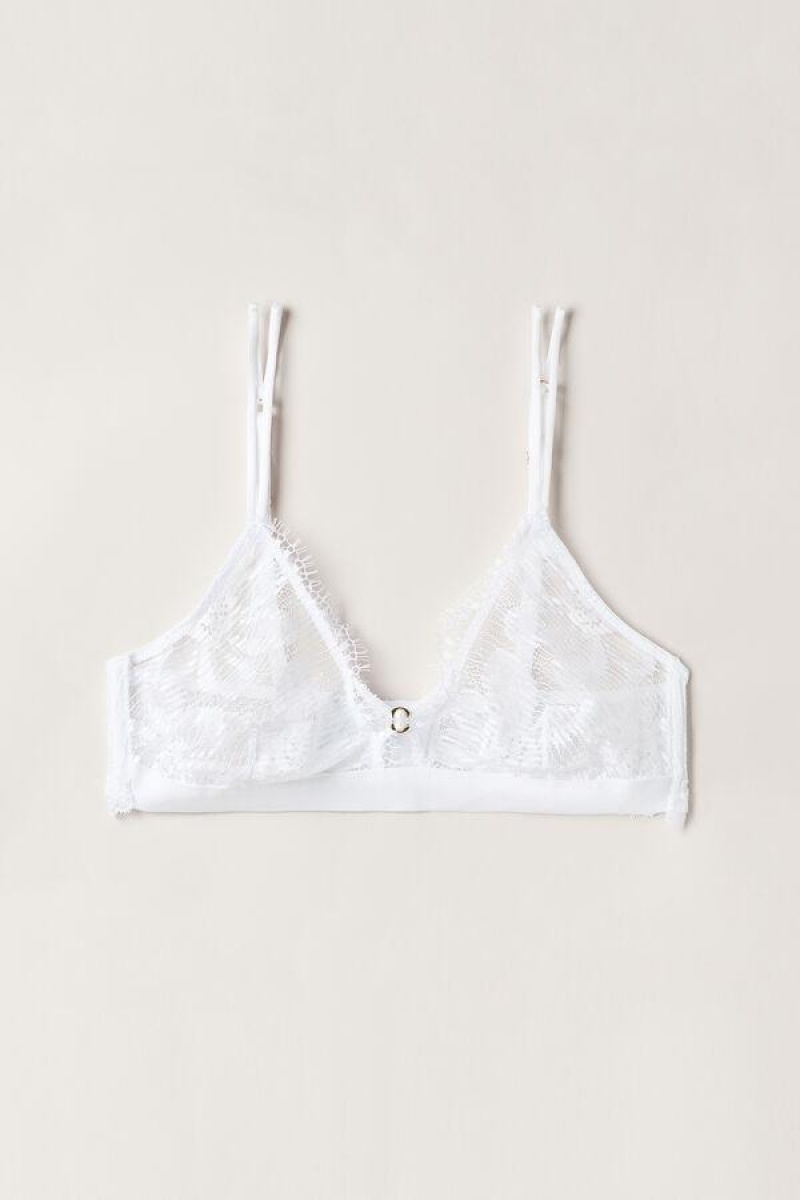 Intimissimi Sensual Unbounded Triangle Women's Bras White | USA 1394LHT