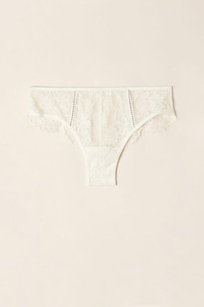 Intimissimi Shine High Like Stars Brazilian Women's Panties White | USA 2500ISL