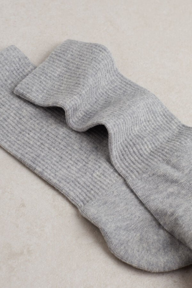 Intimissimi Short Terrycloth Men's Socks Grey | USA 2828VDO