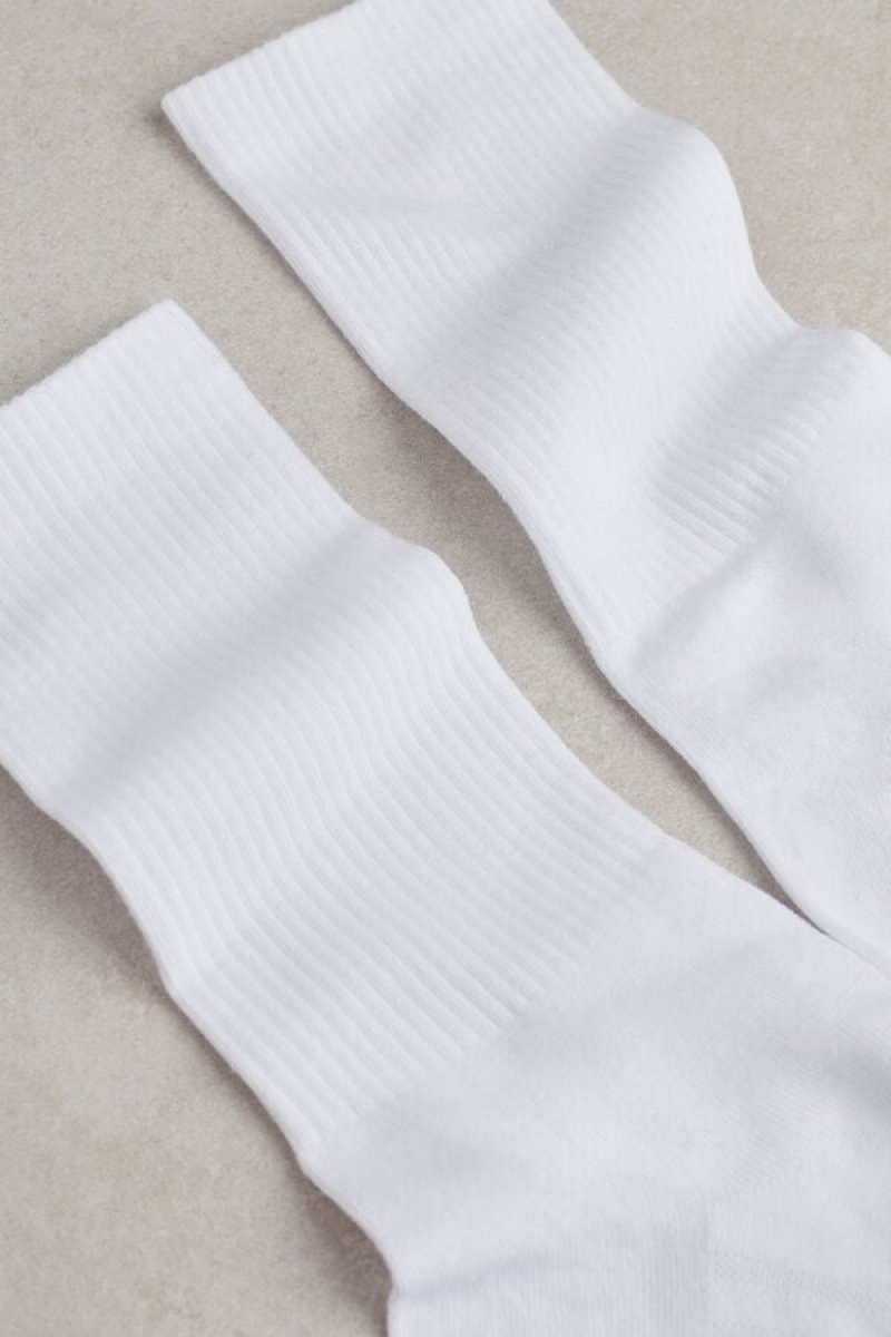 Intimissimi Short Terrycloth Men's Socks White | USA 2829CEP