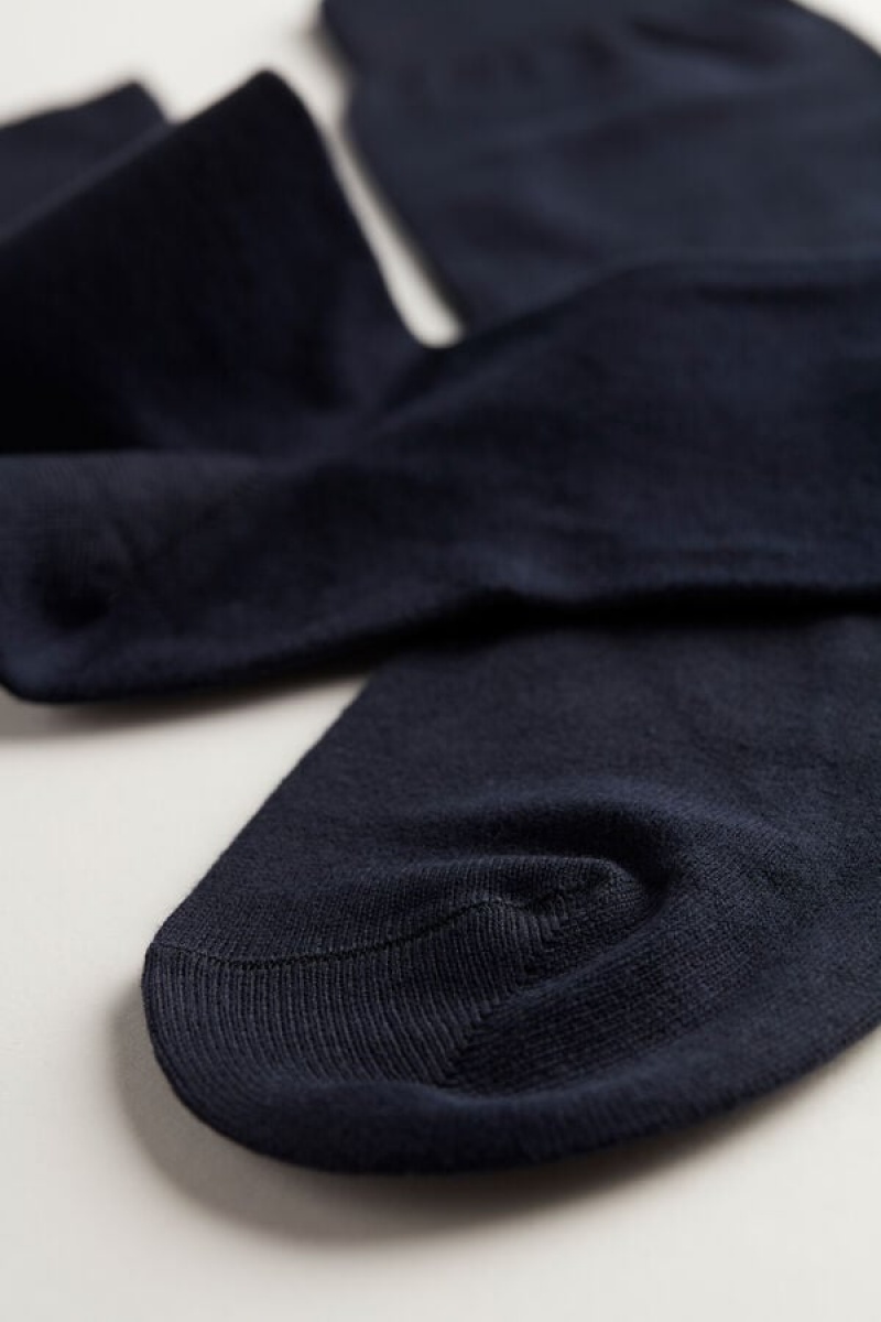 Intimissimi Short Warm Cotton Men's Socks Blue | USA 2816ORV