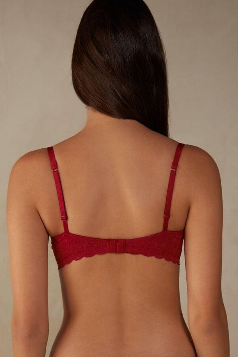 Intimissimi Sofia Balconette in Lace Women's Bras Red | USA 1034VDO