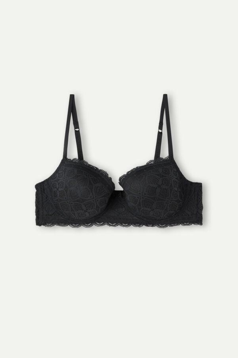 Intimissimi Sofia Balconette in Lace Women's Bras Black | USA 1609MAS