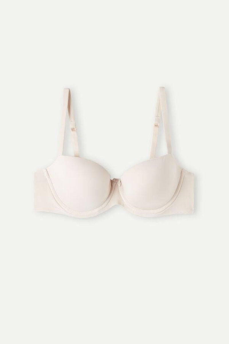 Intimissimi Sofia Balconette in Ultralight Microfiber Women's Bras Pink | USA 1557MAS