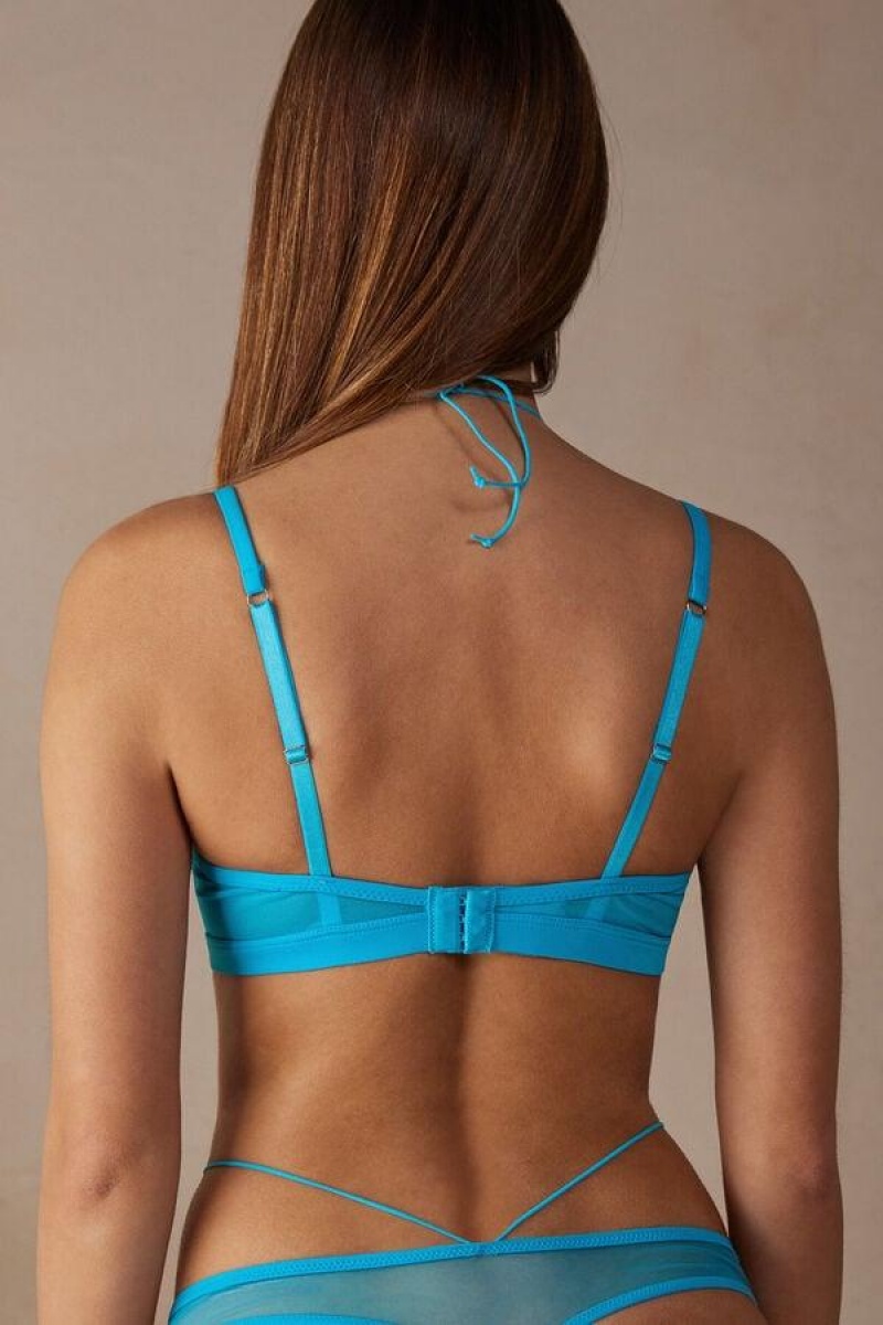 Intimissimi Steal the Show Balconette Women's Bras Turquoise | USA 1026GLQ