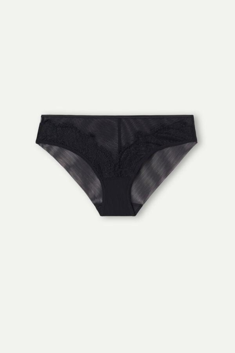 Intimissimi Stunning Beauty Women's Panties Black | USA 2365DNF