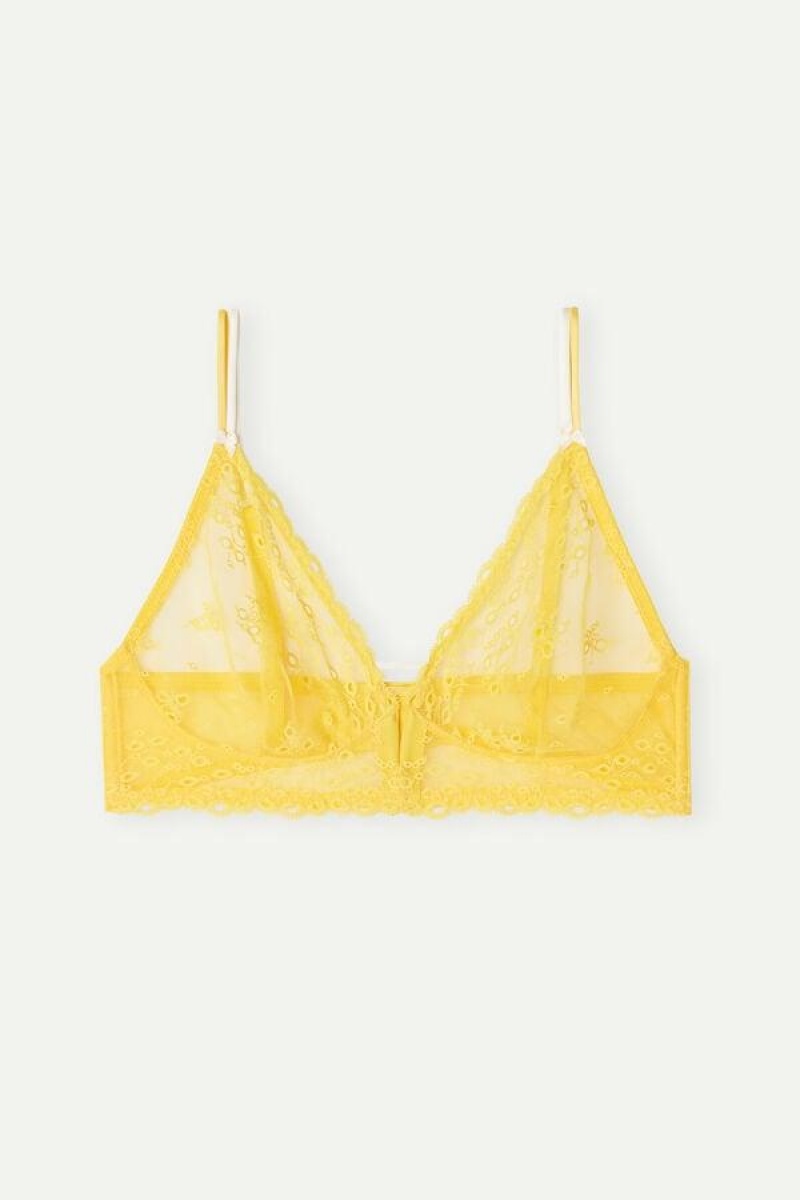 Intimissimi Summer Breeze Triangle Women's Bras Yellow | USA 1393KIR