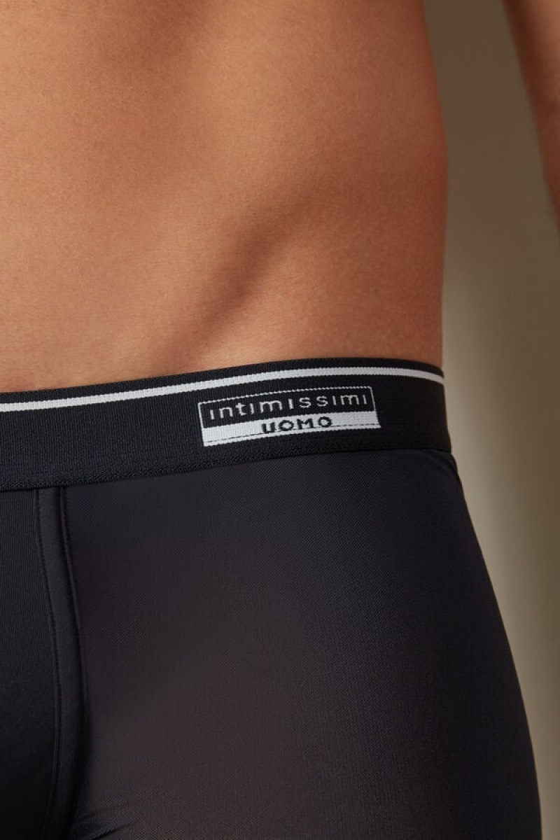 Intimissimi Super Fresh Micro-mesh Men's Boxer Blue | USA 2593LHI