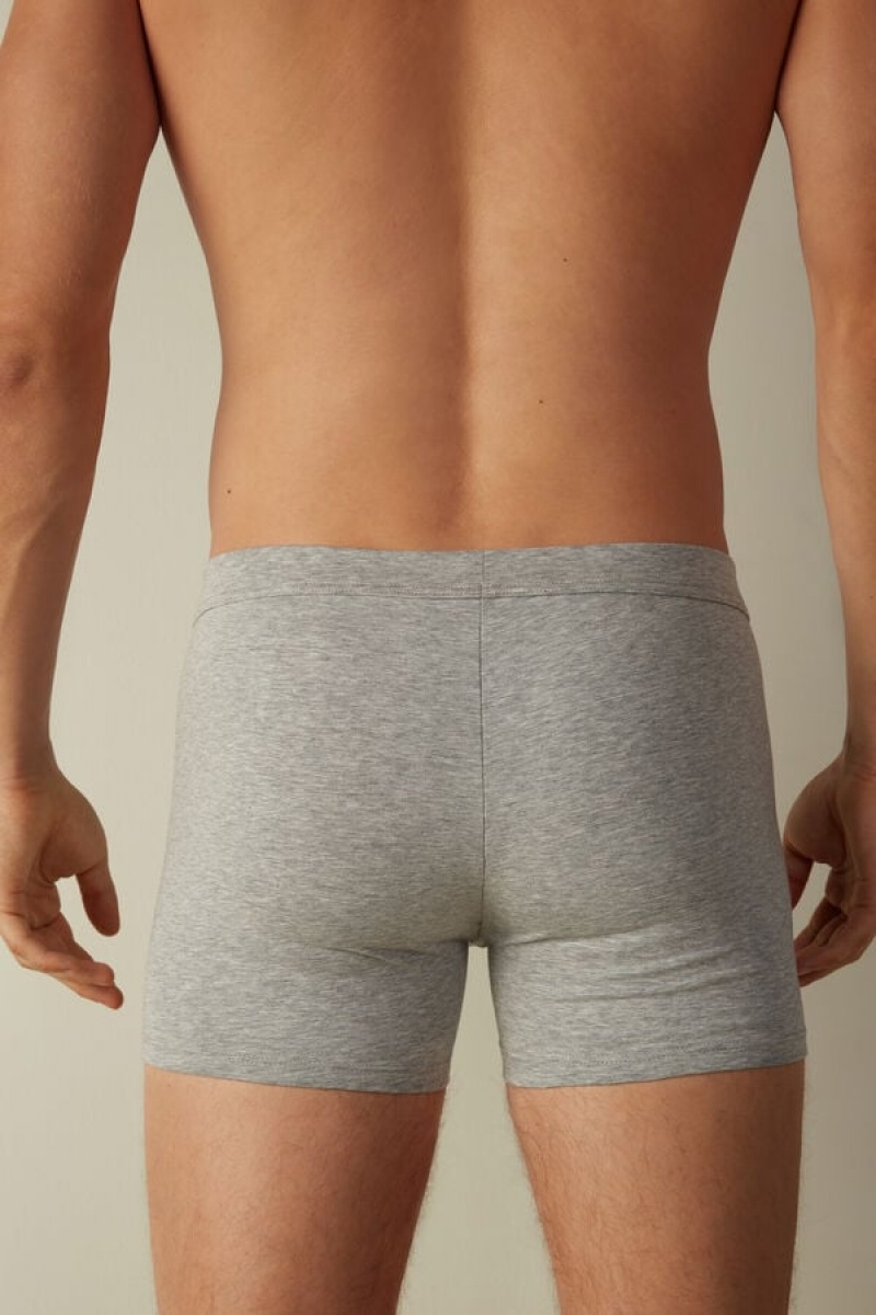 Intimissimi Supima® Cotton Loose Fit Men's Boxer Light Grey | USA 2599DNF