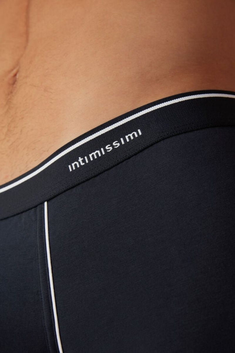 Intimissimi Supima® Cotton Men's Boxer Blue / White | USA 2597GLS