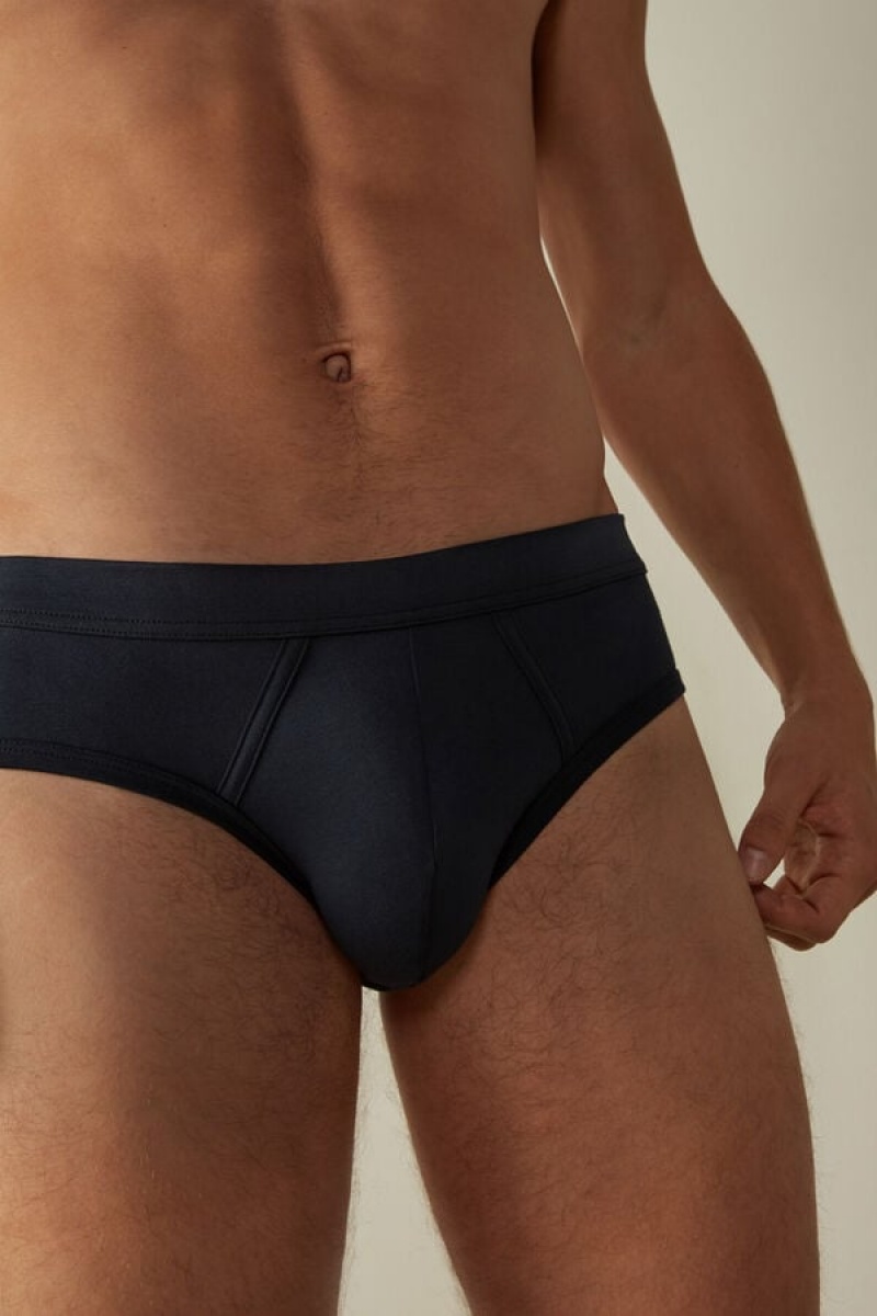 Intimissimi Supima® Cotton Men's Briefs Blue | USA 2673PQP