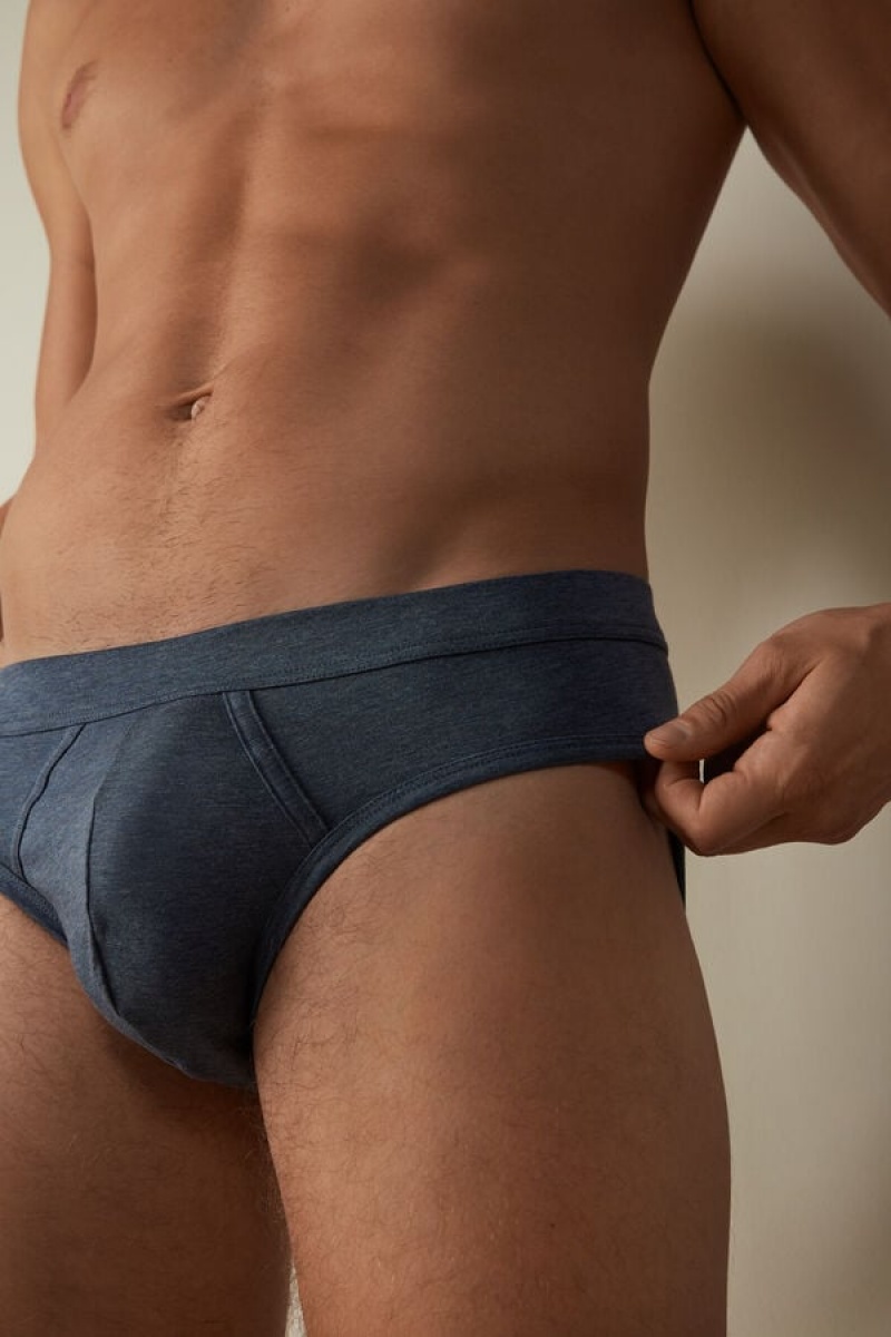 Intimissimi Supima® Cotton Men's Briefs Blue | USA 2675ISS