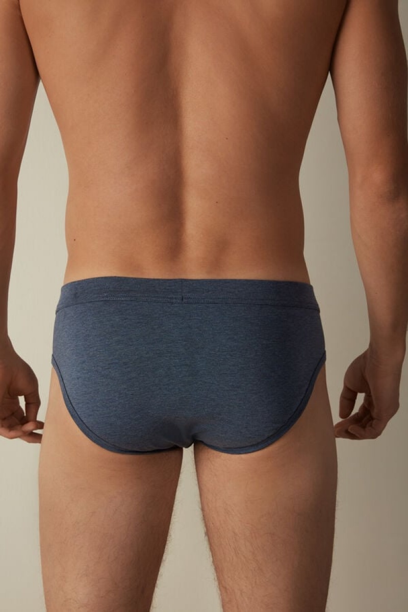 Intimissimi Supima® Cotton Men's Briefs Blue | USA 2675ISS