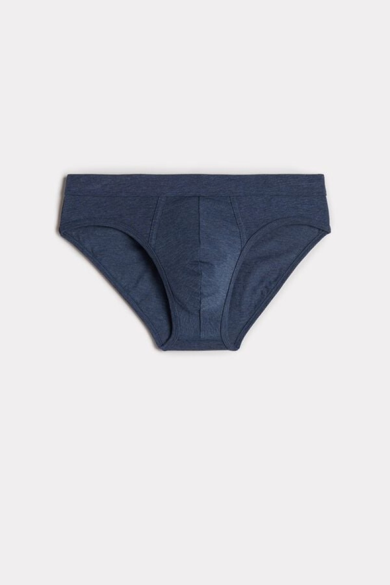 Intimissimi Supima® Cotton Men's Briefs Blue | USA 2675ISS