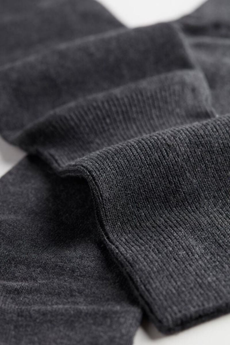 Intimissimi Tall Warm Cotton Men's Socks Dark Grey | USA 2773ISY