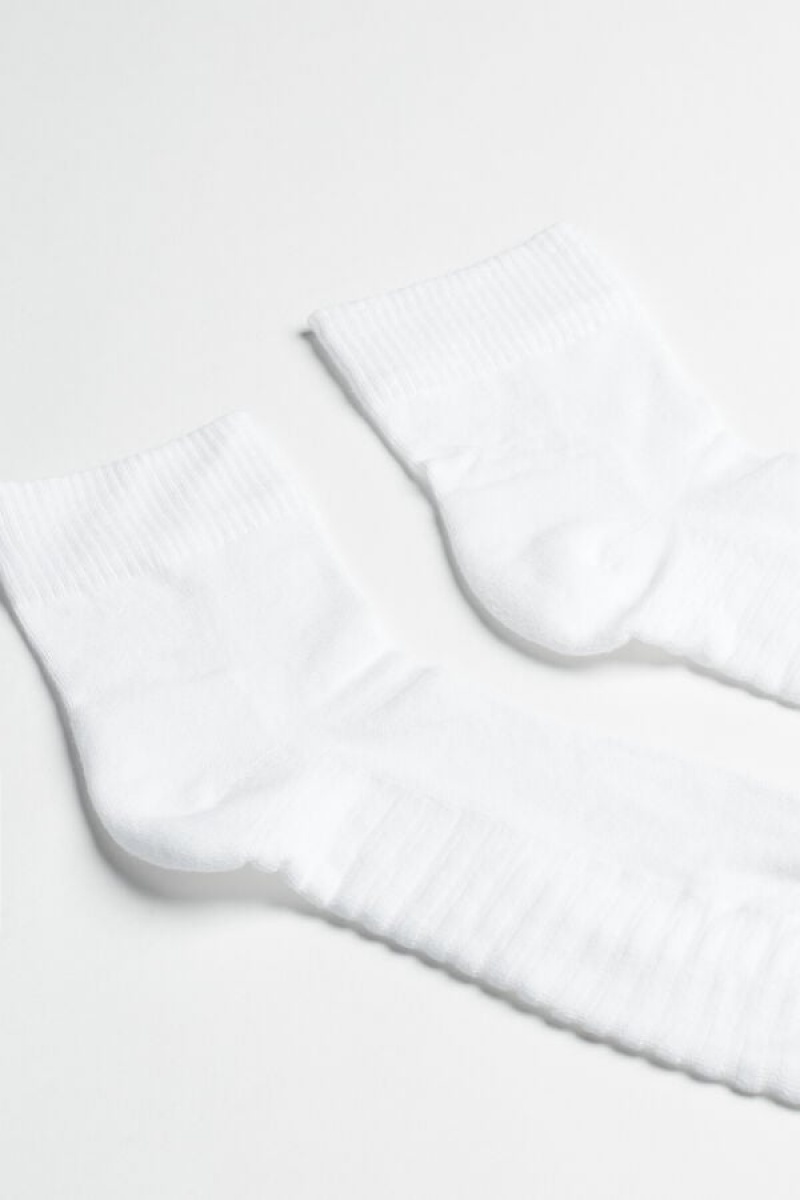 Intimissimi Terrycloth No-show Men's Socks White | USA 2823WYR