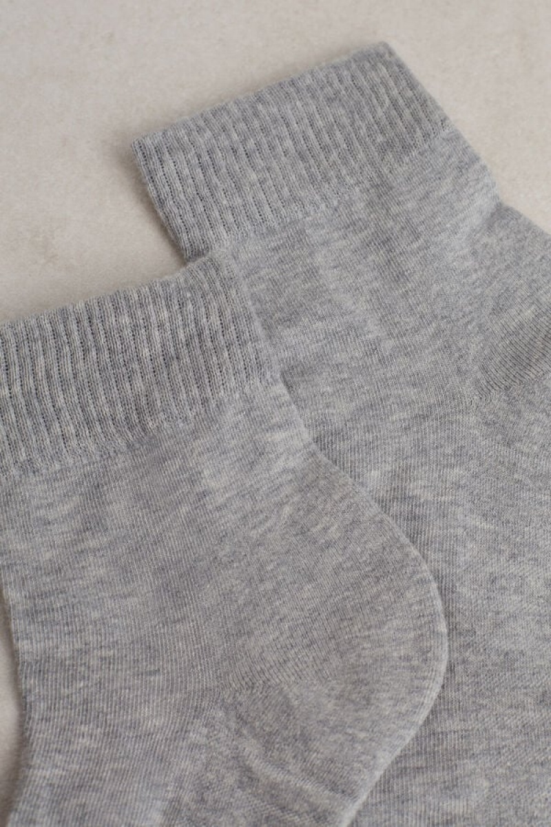 Intimissimi Terrycloth No-show Men's Socks Grey | USA 2824QZT