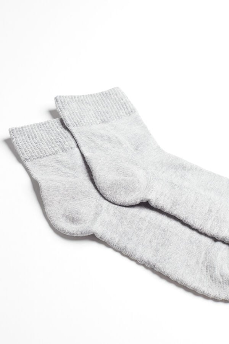 Intimissimi Terrycloth No-show Men's Socks Grey | USA 2824QZT