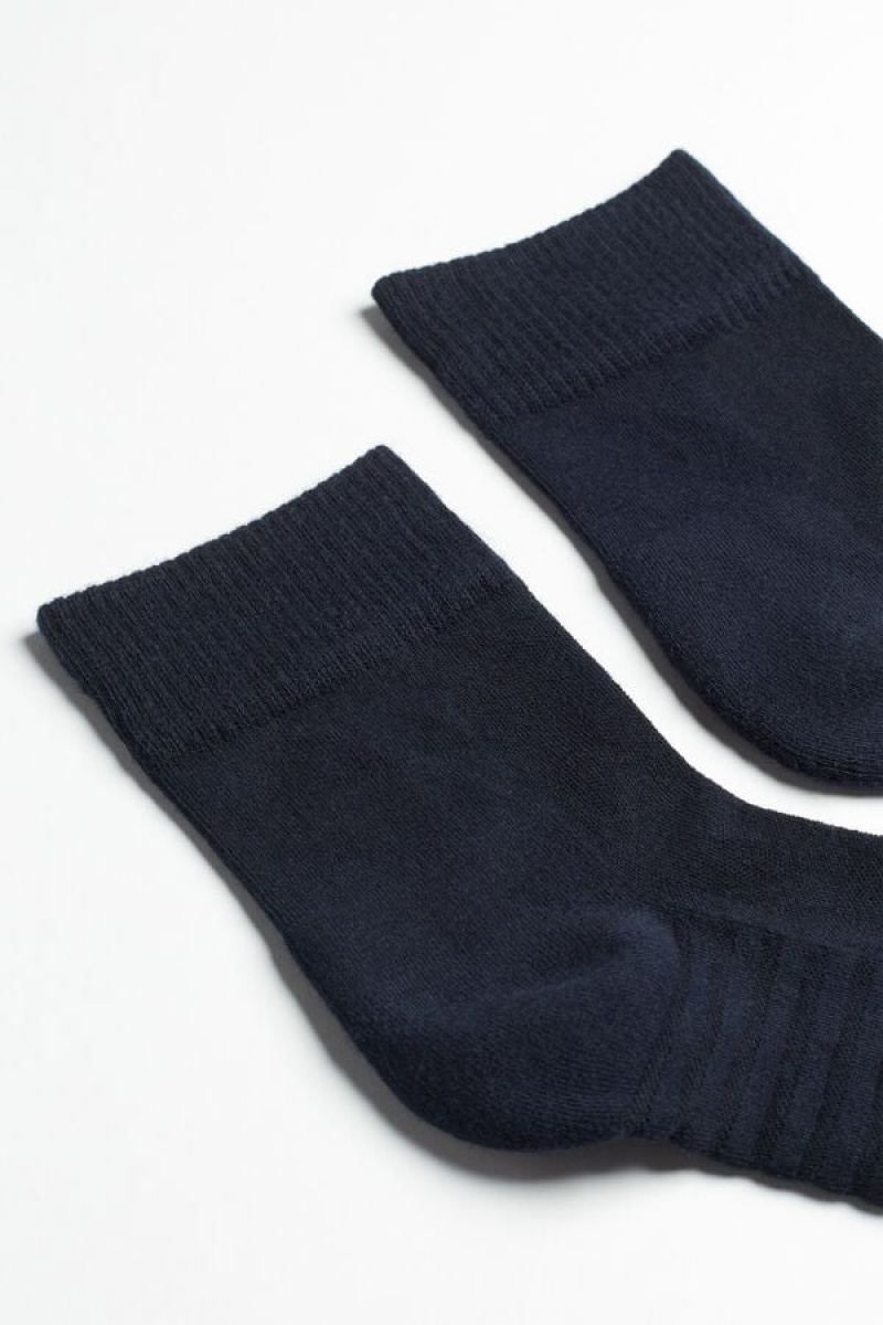 Intimissimi Terrycloth No-show Men's Socks Blue | USA 2825MAY