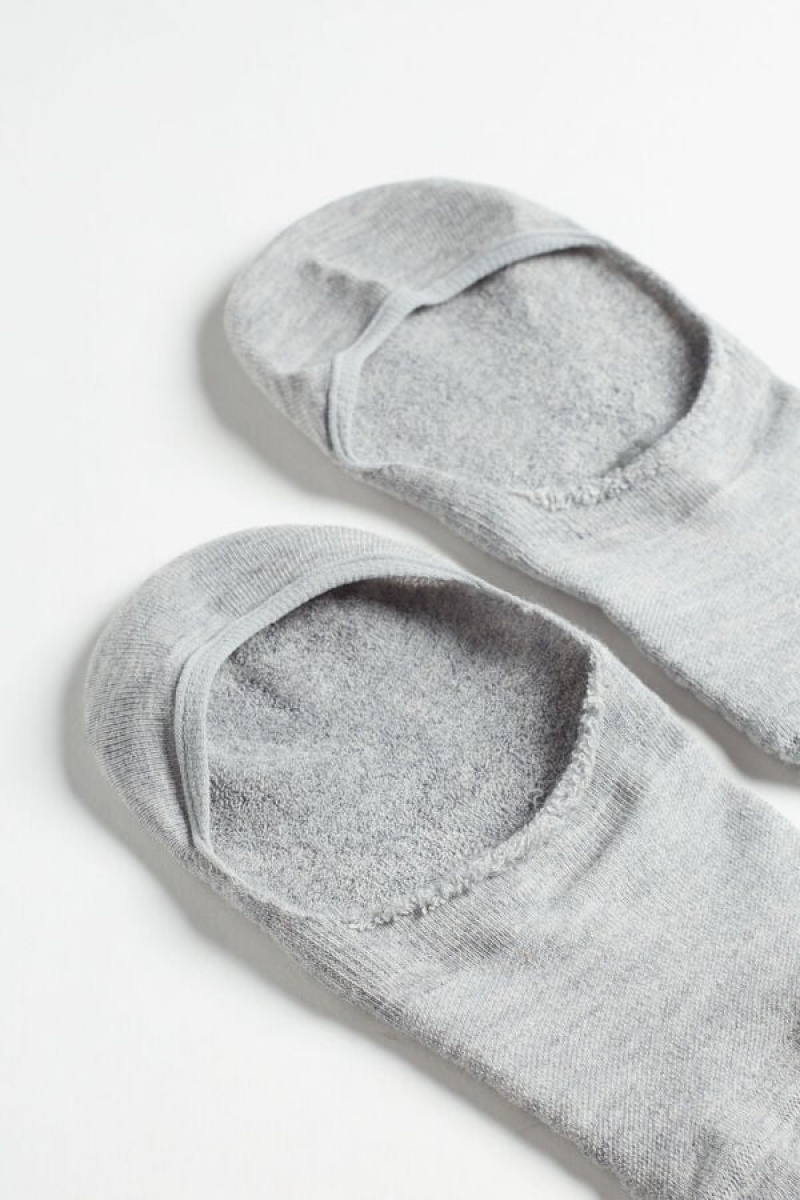 Intimissimi Terrycloth Shoe Liners Men's Socks Grey | USA 2855GLP