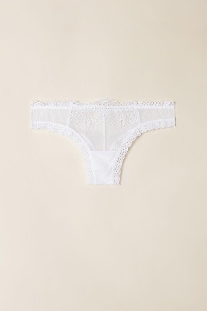 Intimissimi Timeless Simplicity Brazilian Women's Panties White | USA 2456MAQ