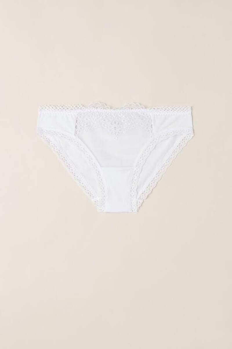 Intimissimi Timeless Simplicity Cotton Women's Panties White | USA 2347TVC