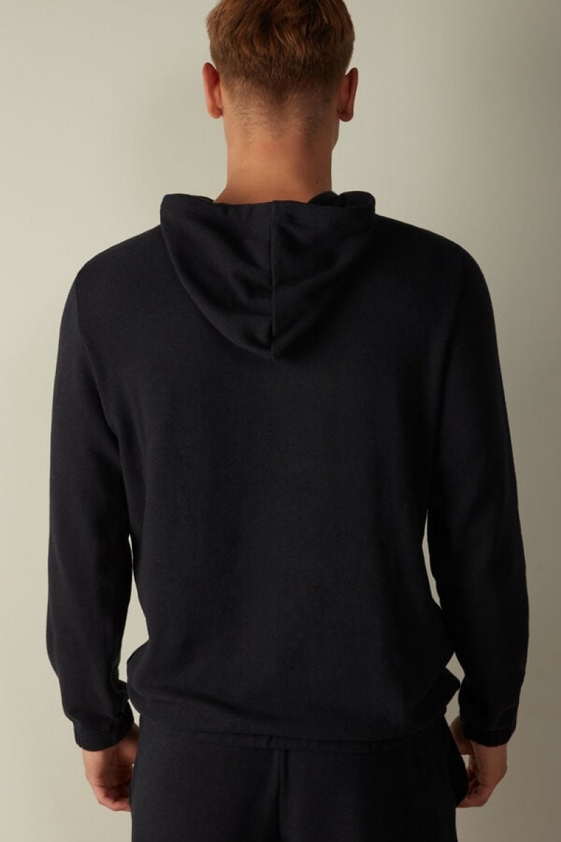 Intimissimi Tricot Men's Sweatshirts Blue | USA 2989TVF