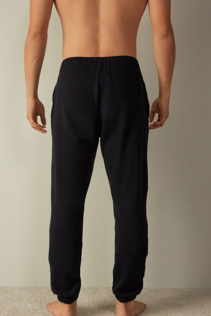 Intimissimi Tricot Pants Men's Pajamas Blue | USA 2874CEE