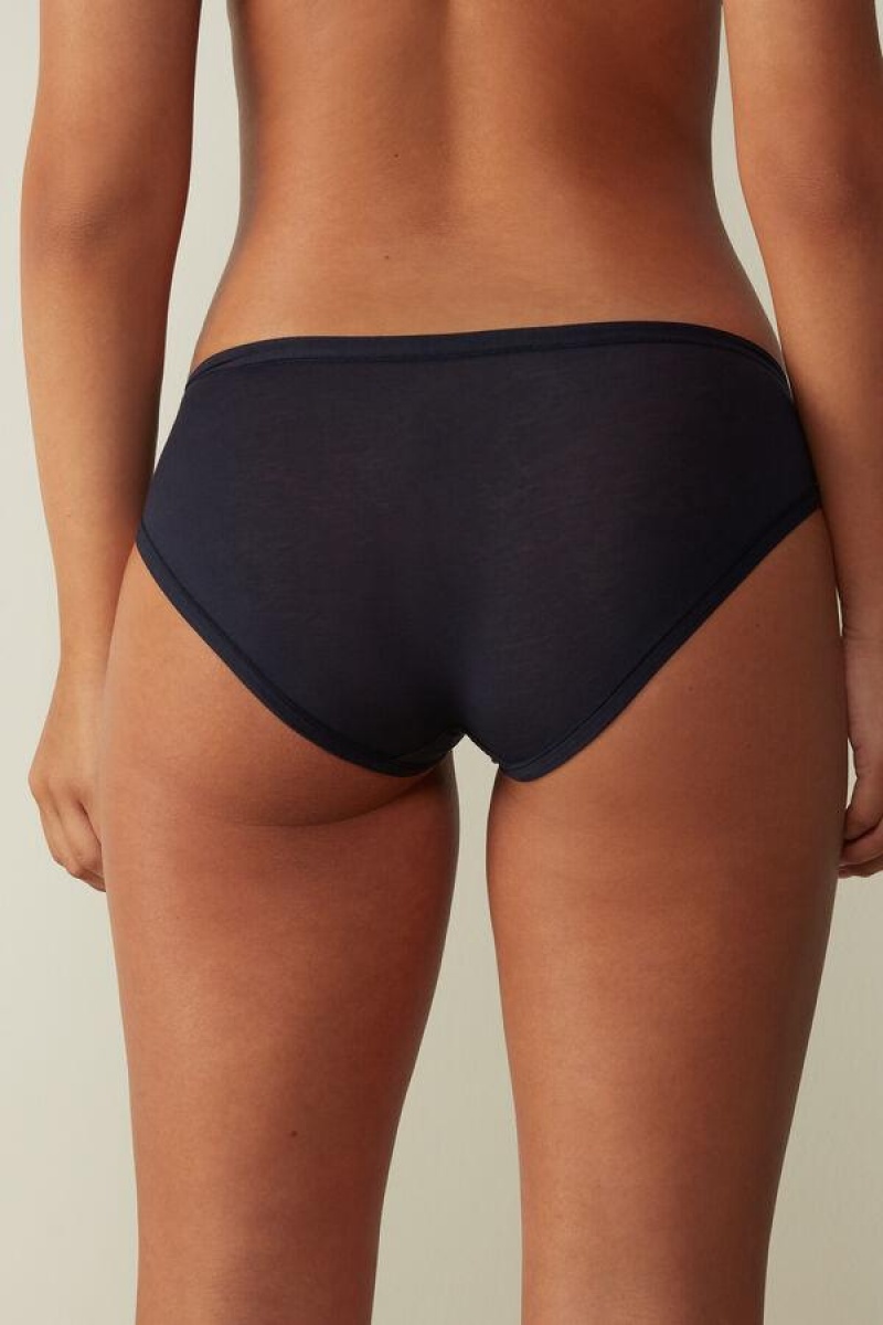 Intimissimi Ultralight Supima® Cotton Briefs Women's Panties Blue | USA 2435XFY