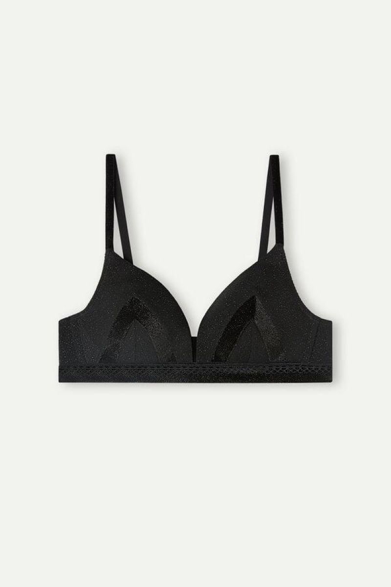 Intimissimi Under the Stars Tiziana Triangle Women's Bras Black | USA 1382UTL