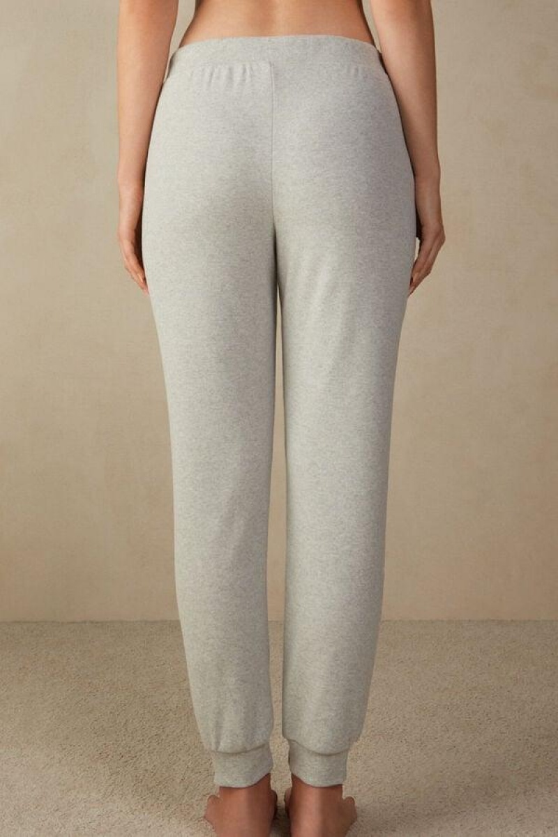 Intimissimi Warm Cuddles Full Length Cuffed Pants Women's Pajamas Grey | USA 2054EXG