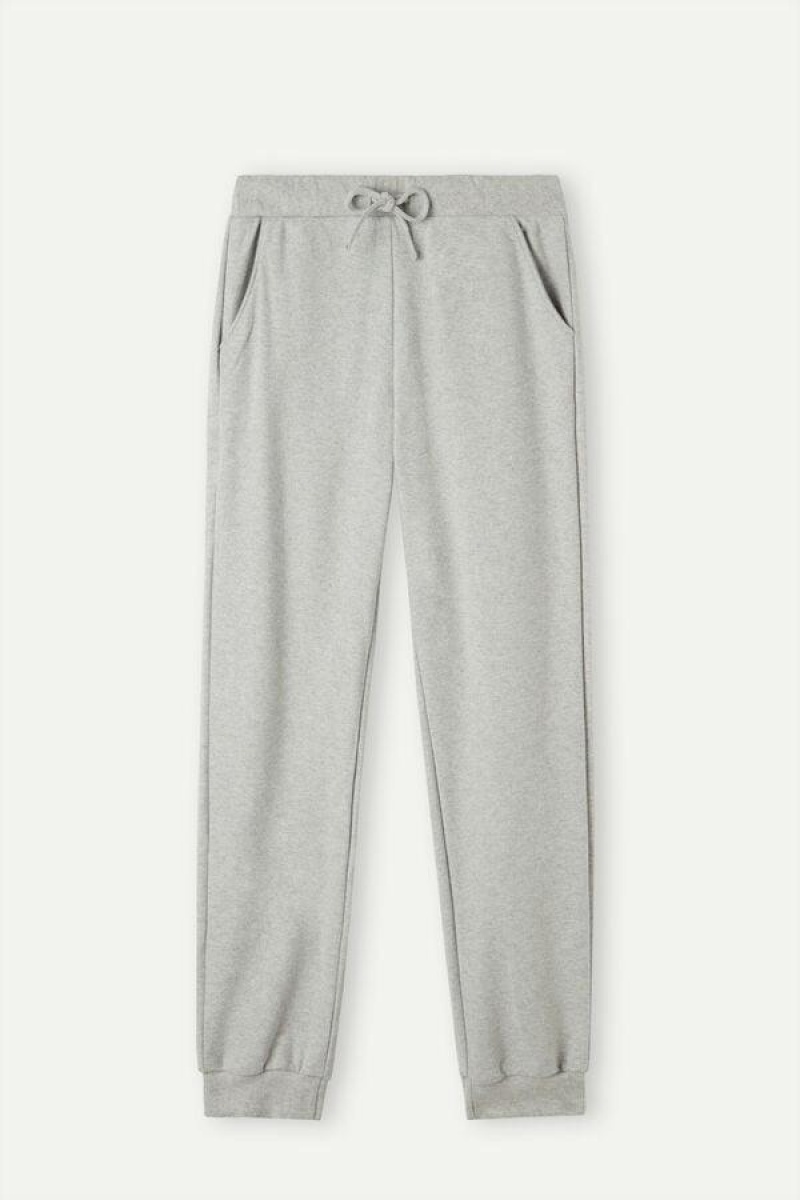 Intimissimi Warm Cuddles Full Length Cuffed Pants Women's Pajamas Grey | USA 2054EXG