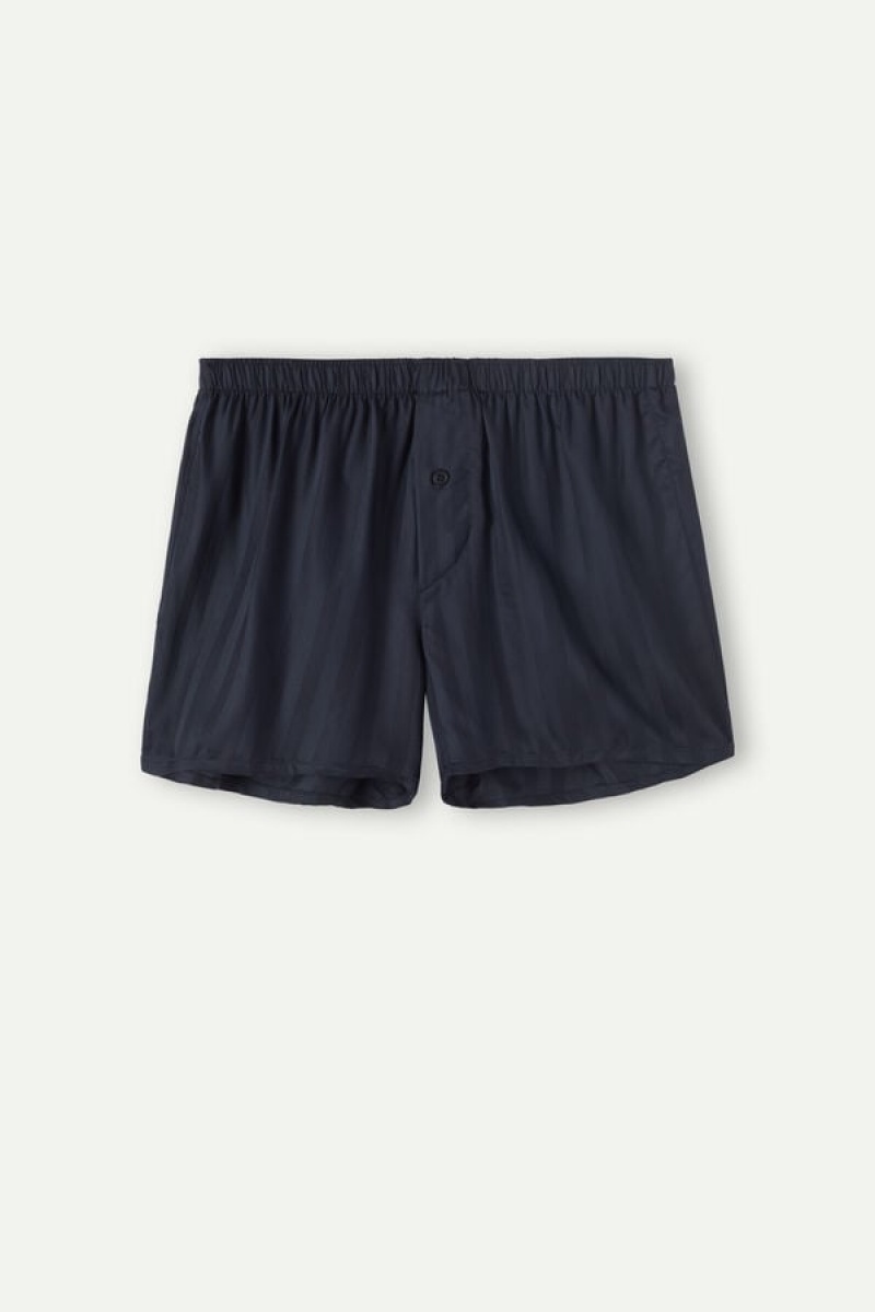 Intimissimi Woven Modal Men's Boxer Dark Blue | USA 2609EXB